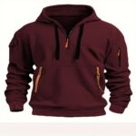 Hooded zip-up jacket with ribbon ties Streamer Hooded Zip-Up