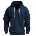 Hooded zip-up jacket with ribbon ties Streamer Hooded Zip-Up
