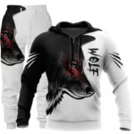 Digital-print sweatshirt and sweatpants set 3D Digital-Print Hoodie Set
