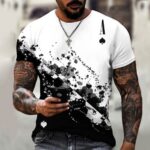 Digitally printed short-sleeve shirt 3D Digital-Print Short-Sleeve T-Shirt