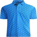 Digitally printed polo shirt 3D Digital-Print Short-Sleeve Polo