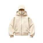 Men's Zip-Up Hoodie Double-Hood Masked Zip-Up Hoodie
