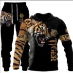 Digital-print sweatshirt and sweatpants set 3D Digital-Print Hoodie Set