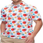 Digitally printed polo shirt 3D Digital-Print Short-Sleeve Polo