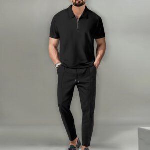 Short-sleeve polo shirt set