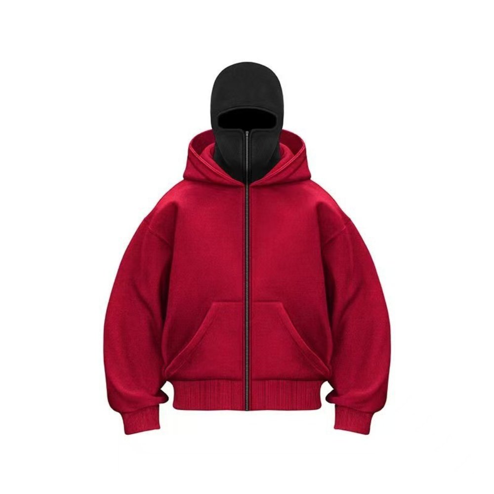 Official red outer and black inner hood colourway visual